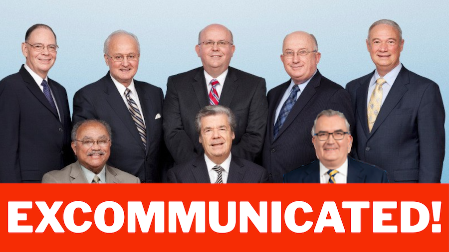 Breaking news! Eight members of the Governing Body of Jehovah's Witnesses have been disfellowshipped.
